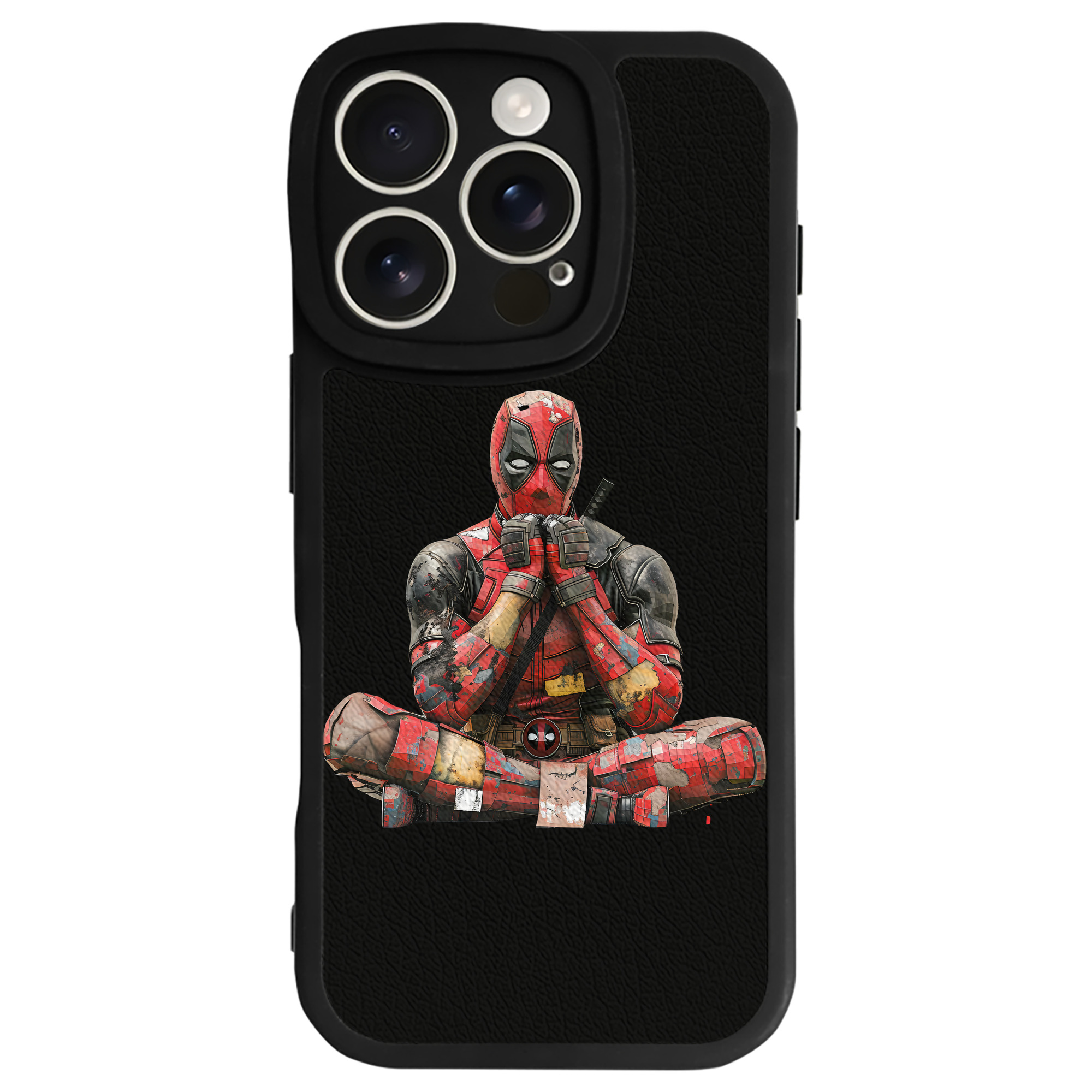 （画像用） Deadpool デッドプール 【iPhone 16シリーズ対応】シリコンスマホケース（レザー調） 材質：シリコン